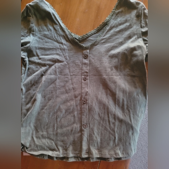 NWT shein emery rose large green low back top - Picture 2 of 2